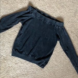 Off the shoulder sweatshirt